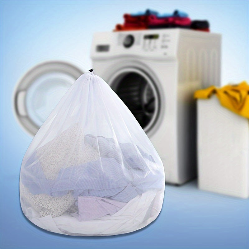 Mesh Laundry Bags Set, Polyester, Large, Drawstring Closure, Machine Washable