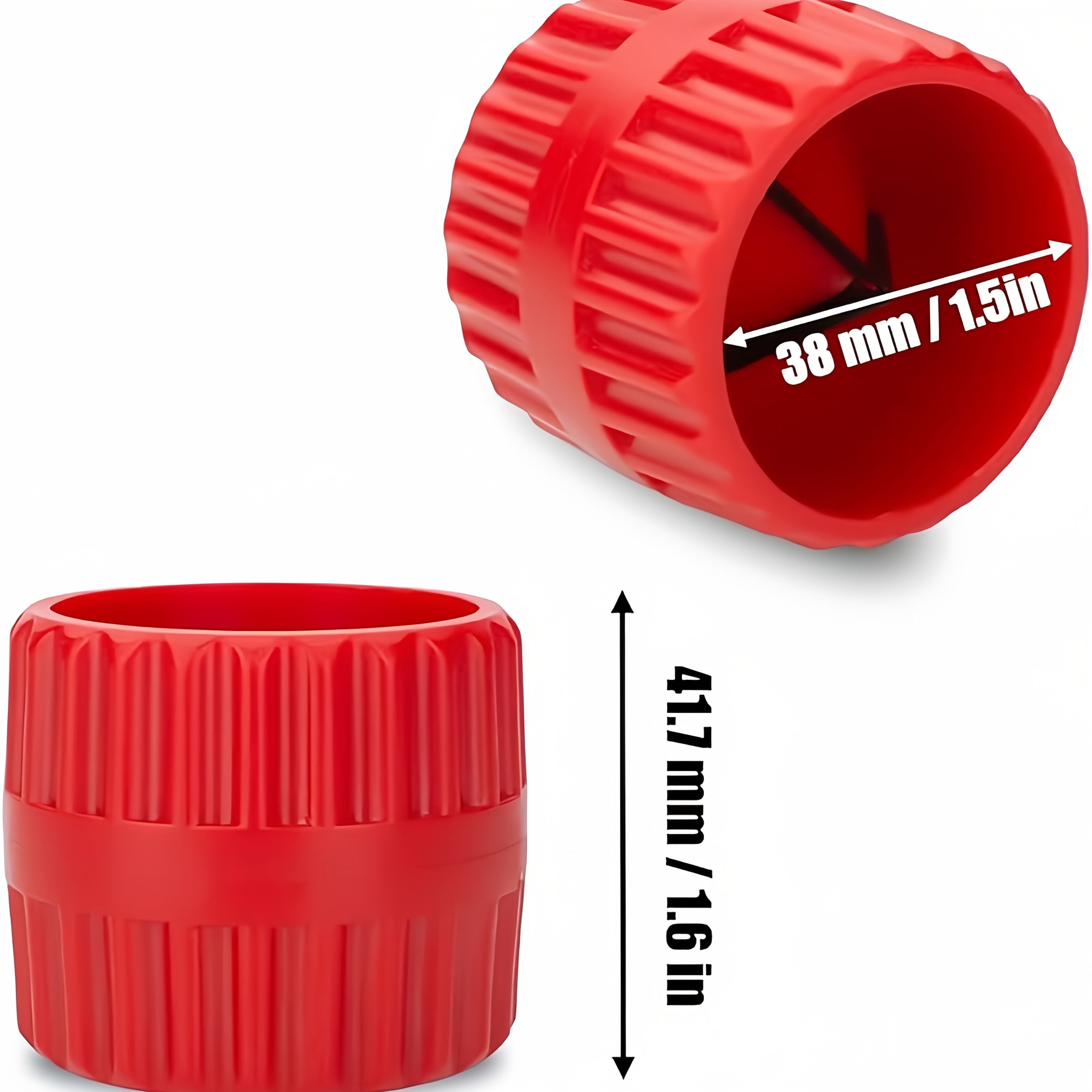 Универсальный красный внутренний и наружный развертка для труб и трубопроводов, инструмент для снятия заусенцев