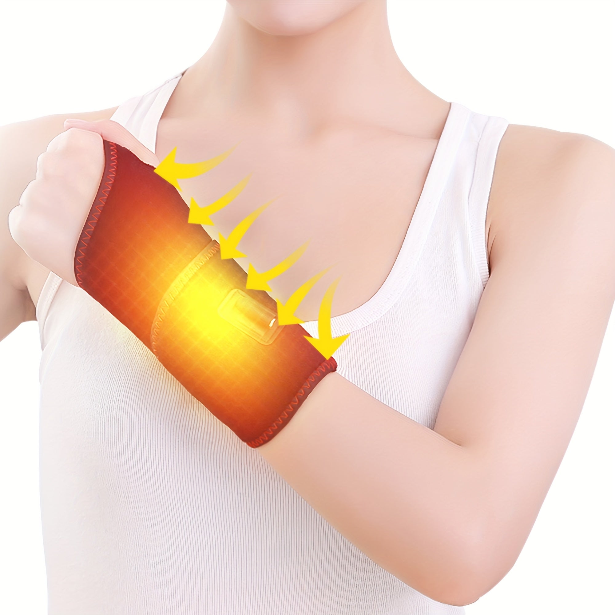 USB Heated Wristband with Vibration Massage 3 Temperature Levels 4 Timing Modes