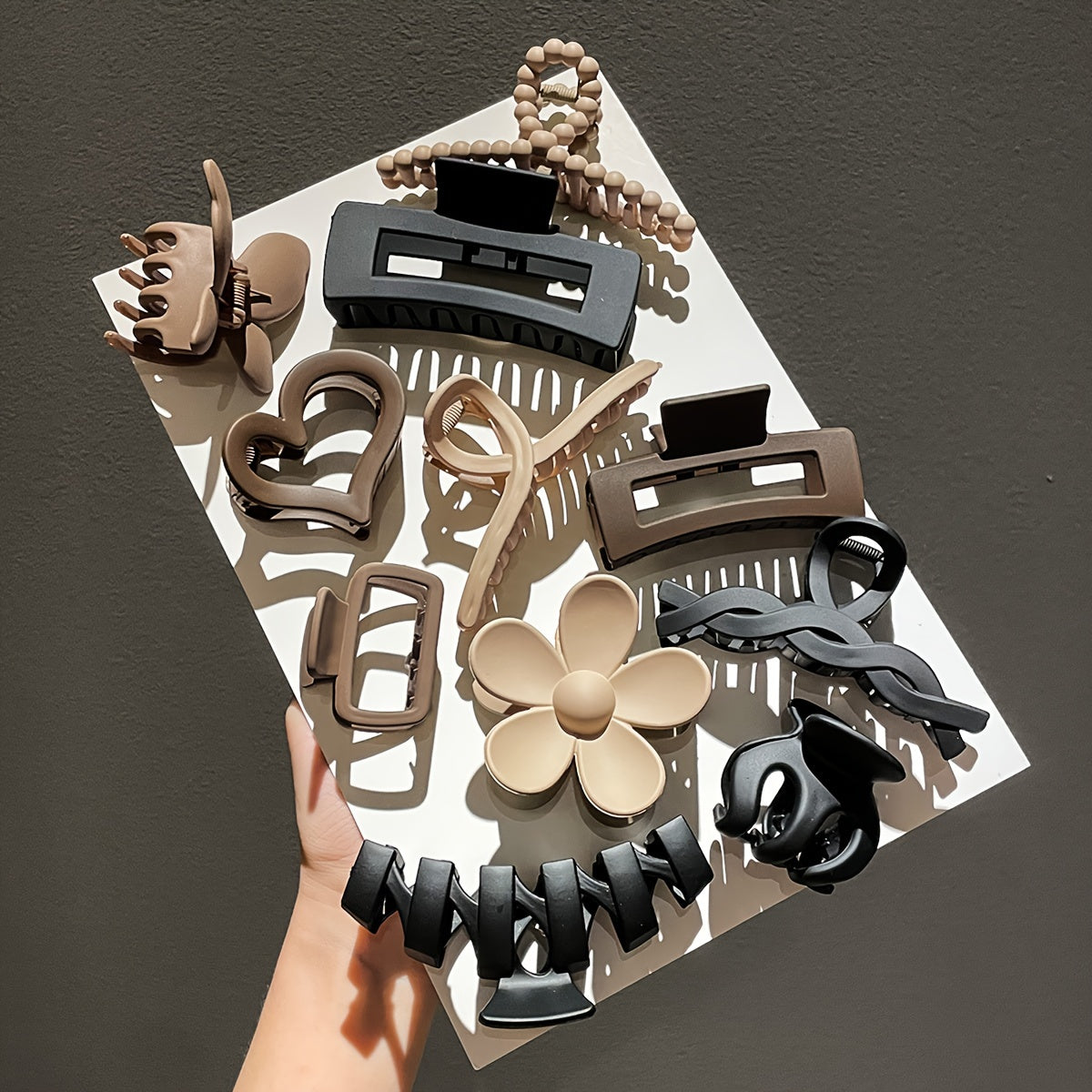 Women's Hair Claw Set 10/11pcs Versatile Bun Hair Clips for Stylish Updos