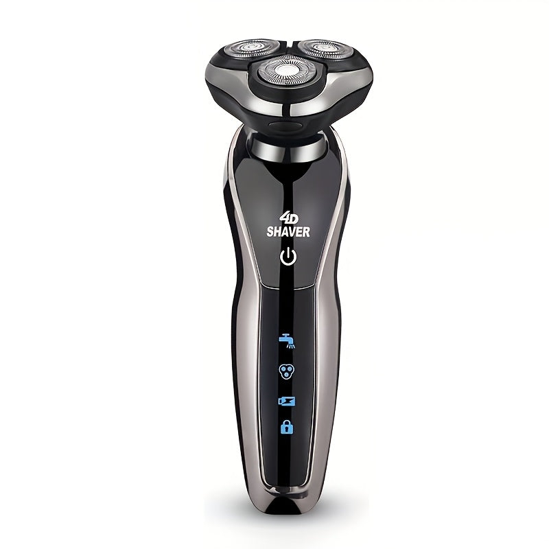 Electric Shaver USB Rechargeable 3D Floating Blade Stainless Steel Long Battery