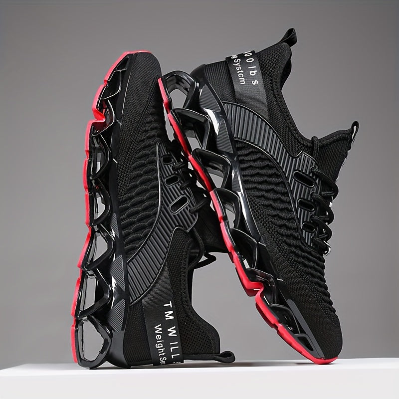 Men's Breathable Mesh Sneakers All-Season Casual Running Shock-Absorbing Shoes