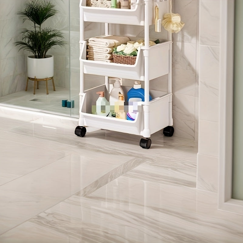 Versatile Spa Storage Cart with Wheels, Multi-Layer, Space Organizer