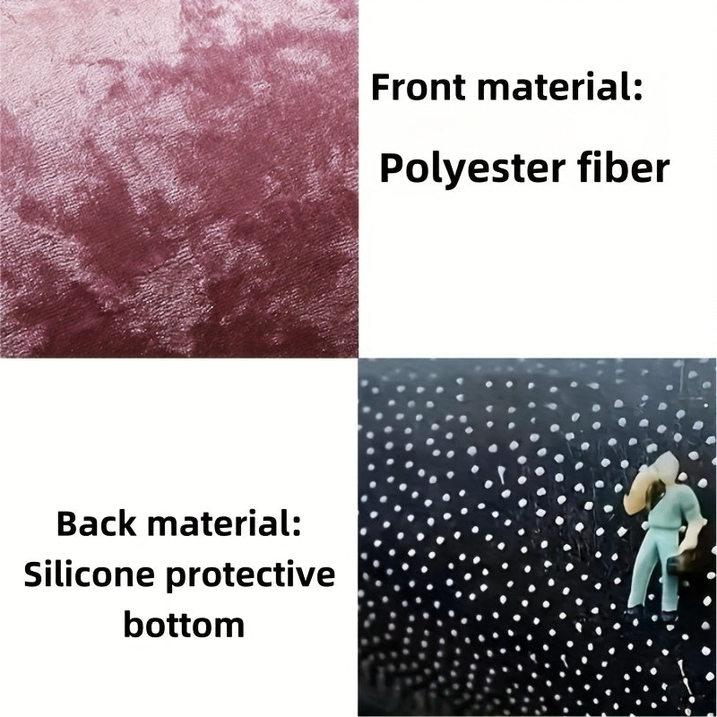 Printed RV Non Slip Floor Mats Bathroom Entrance Polyester Fiber