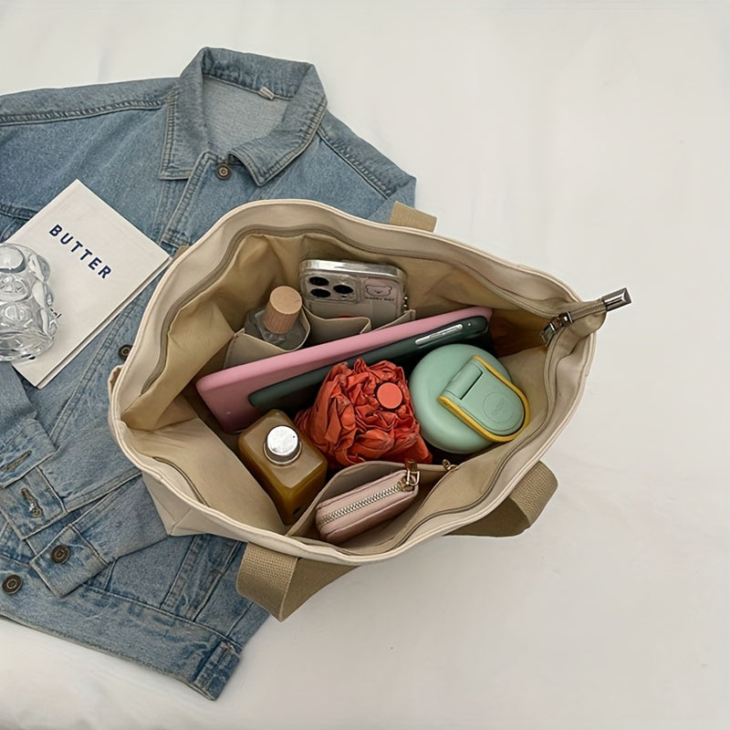 Large Capacity Oxford Cloth Shoulder Bag for Daily Commute Sports Style