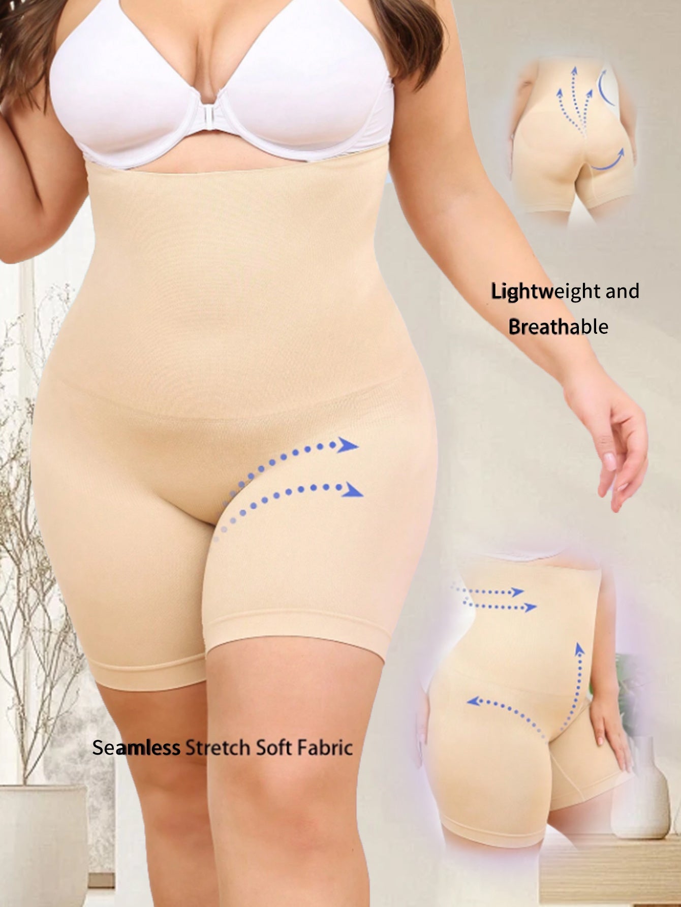 Ayollar uchun shovqinsiz nafas oladigan sport-shortlar, yoga va fitnes uchun