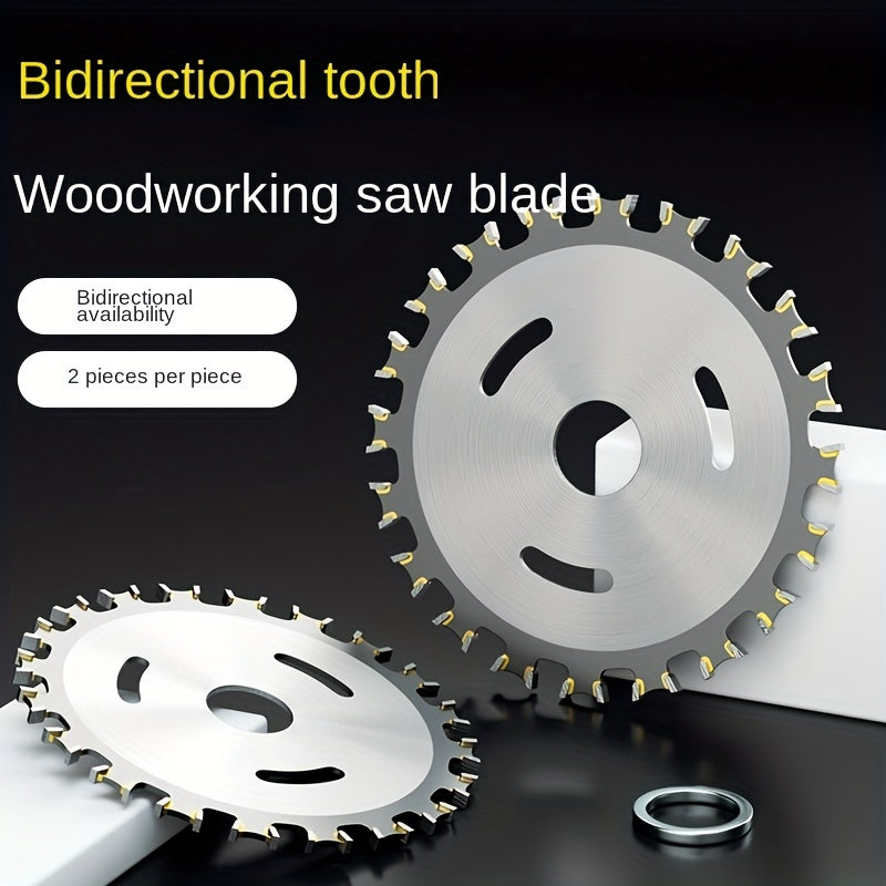 Dual-Direction Carbide Woodworking Saw Blade High Manganese Steel Sharp Teeth Circular Saw