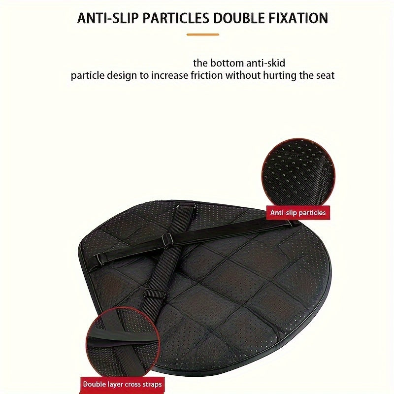 Motorcycle Seat Cushion Black EVA Foam Soft Non-slip Comfort Riding Pad