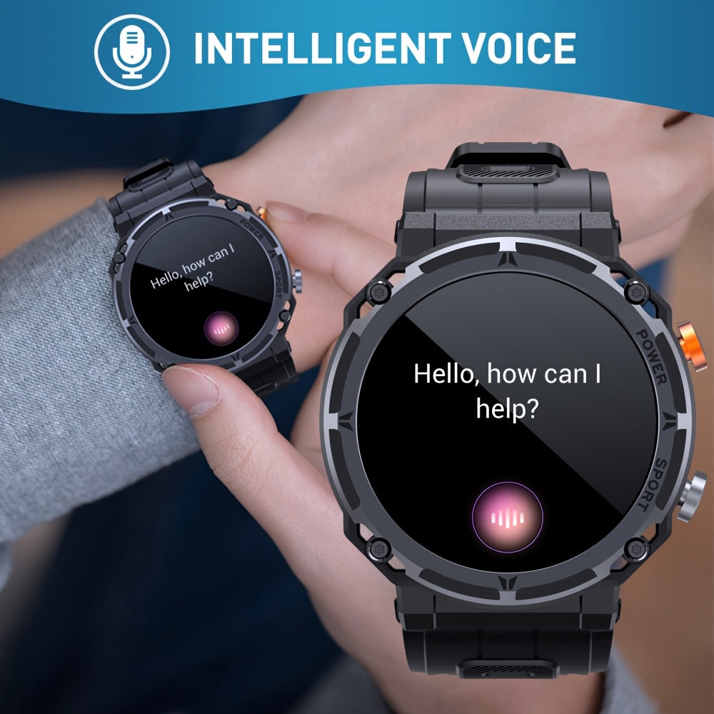 Purspo Tashqi Aqlli Soat iPhone va Android telefonlar uchun, qo'ng'iroqlarga javob berish va ulash, fitnesni kuzatish, musiqa boshqaruvi va uzoq muddatli batareya hayoti bilan. Sportli erkaklar uchun ajoyib sovg'a.