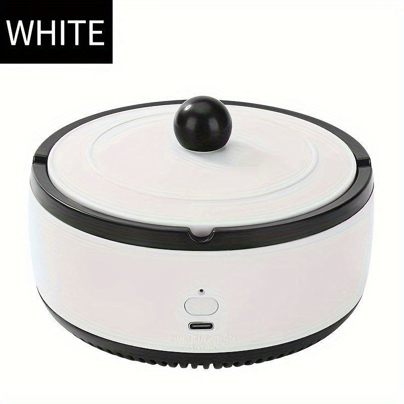 USB Rechargeable Air Purifier with Negative Ion Technology for Smoke Dust Removal White