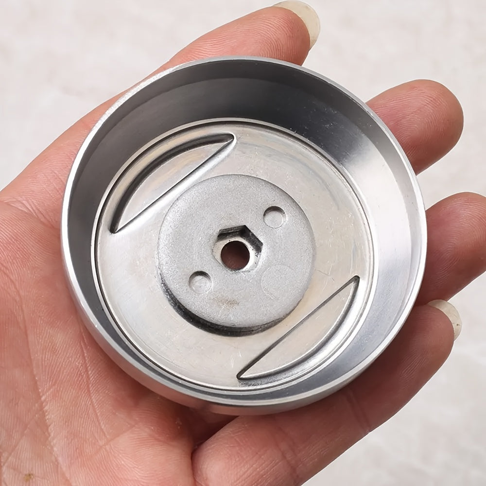 Soporte de cuchilla de cortacésped de acero inoxidable para jardín, pieza de metal duradera