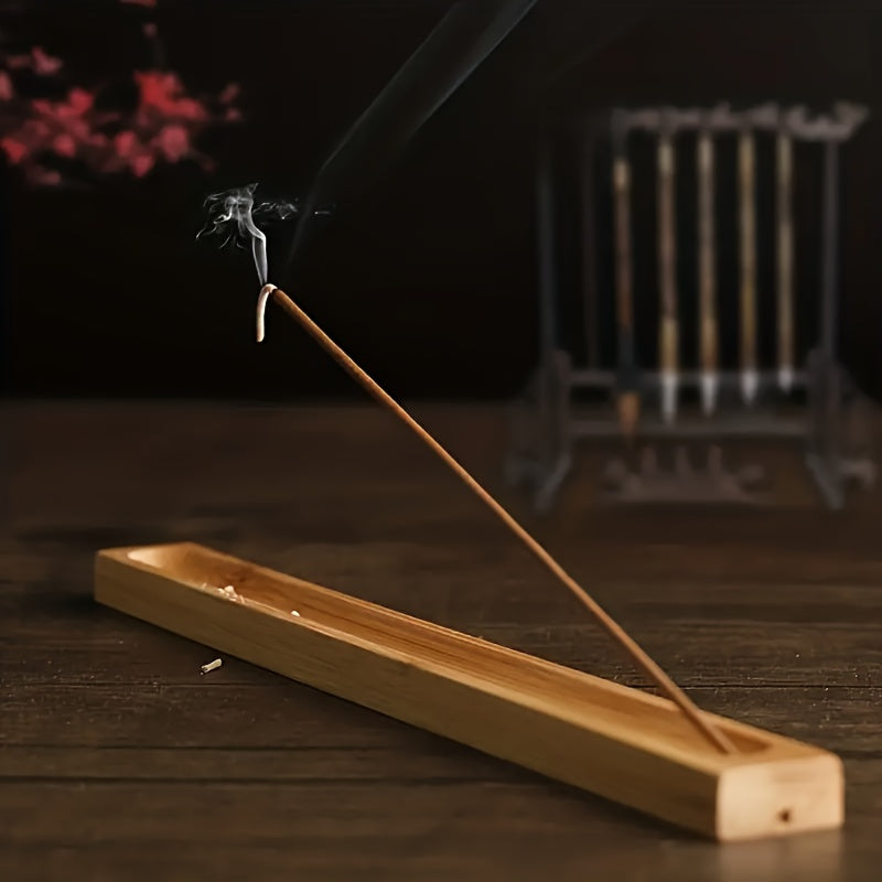 Handcrafted Bamboo Incense Holder for Meditation Relaxation Home Garden Patio