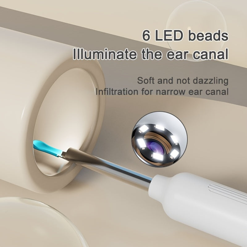 Ear Wax Removal Camera Tool with HD Visual Technology for iPhone and Android Includes 6 Ear Spoons