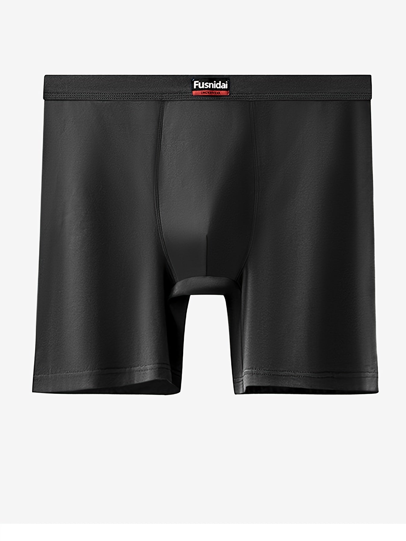 Men's Cotton Boxer Briefs High Waist Extended Length Breathable Sweat-Absorbent Plus Size