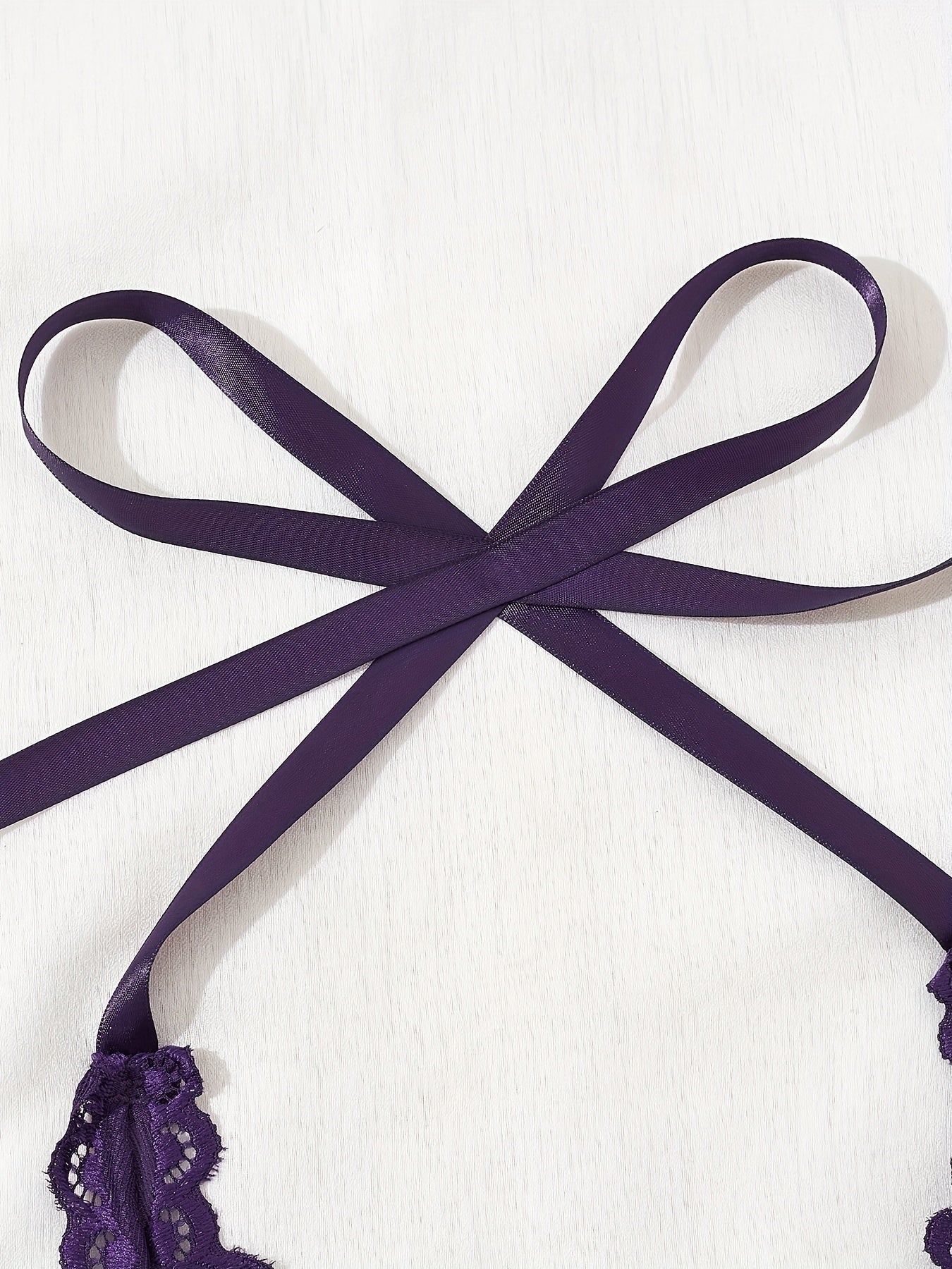 Women's Lace Open Back Deep V Bodycon Dress Dark Purple See-Through