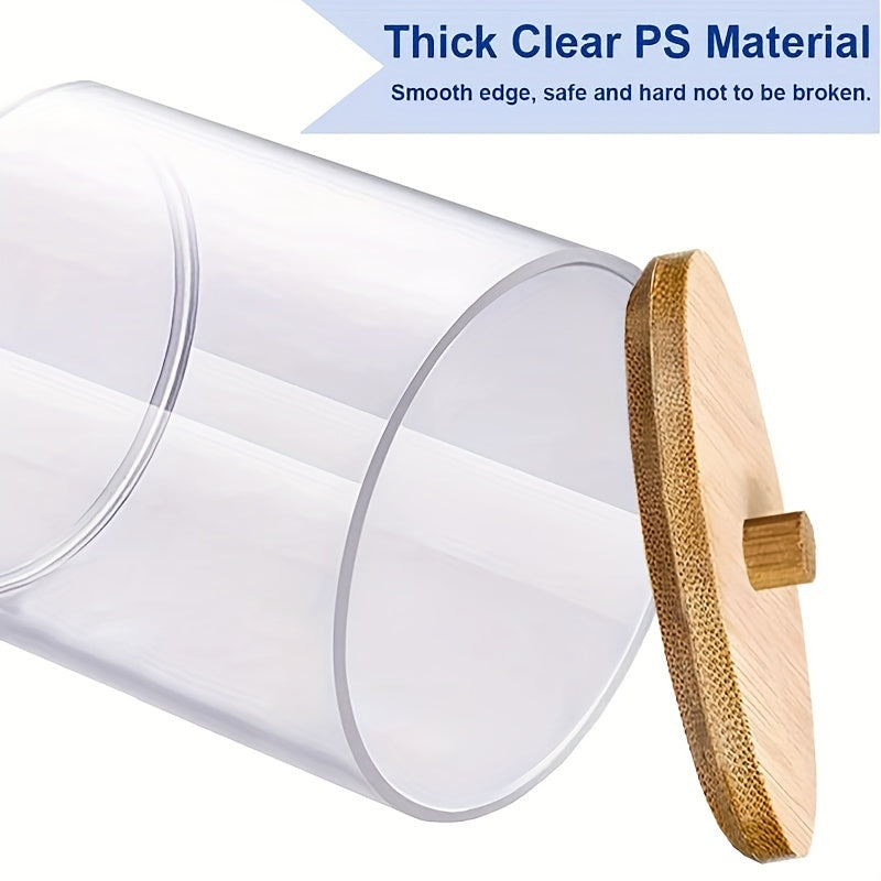 3-Piece Swab Dispenser Set for Bath Salts Makeup and Hair Accessories