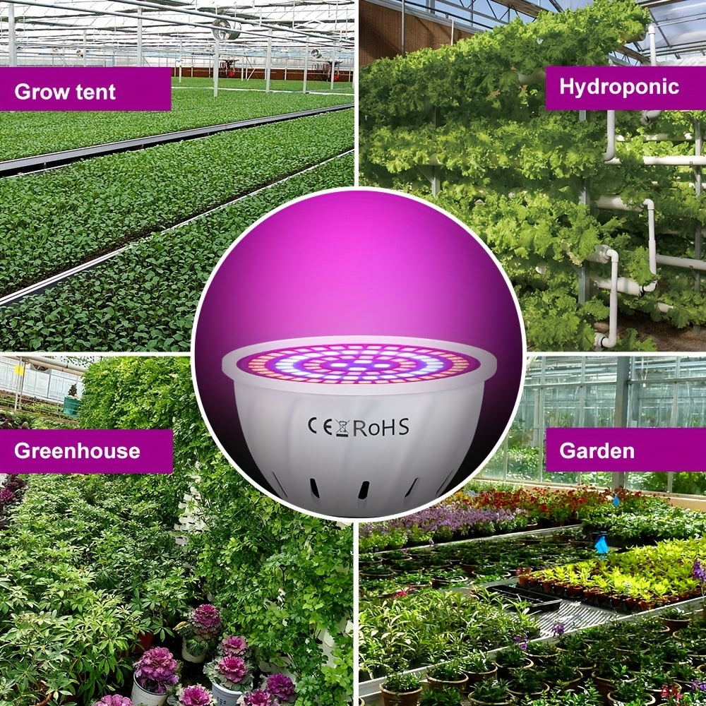 E27 LED Grow Light Bulb Full Spectrum Hydroponic Indoor Plant Lighting Red Blue UV IR 48/60 LEDs