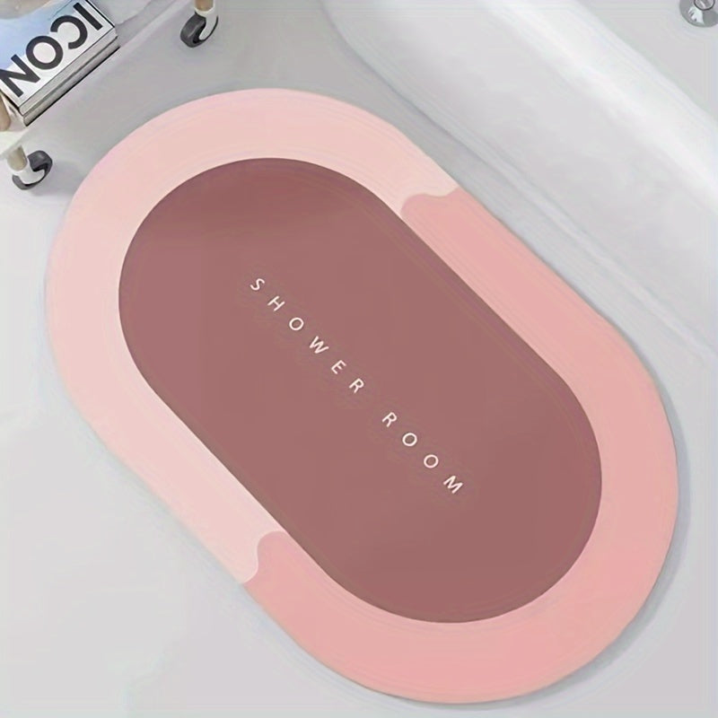 Crystal Velvet Bath Mat Slip-Resistant Dirt-Repellent High Absorbency Floor Rug