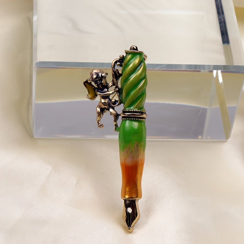 Vintage Angel Enamel Pin Brooch sumkalar va kiyimlar uchun g'alati retro aksessuar