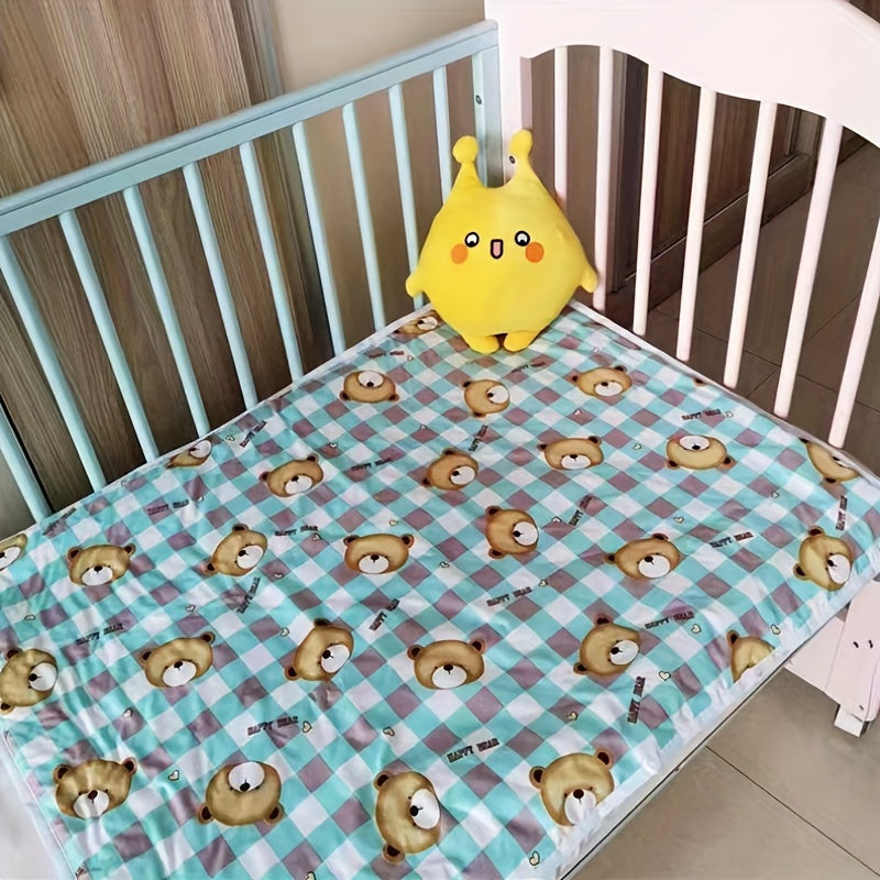 Alfombra de cambio impermeable para bebé 90cm x 70cm, reutilizable, lavable, para pañales de niños