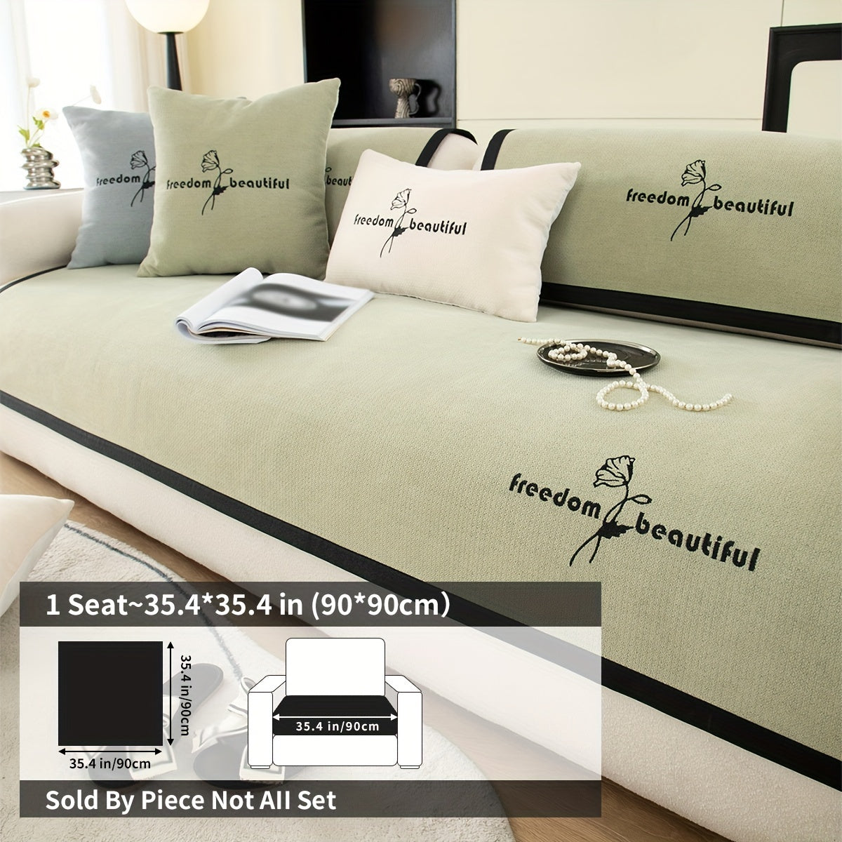 Современная накидка на диван из полиэстера для кресла, loveseat, 3-4 местного секционного