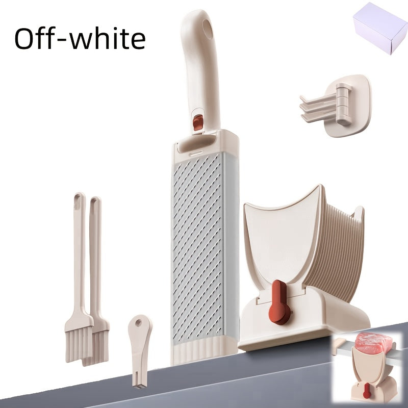 Stainless Steel and ABS Handheld Meat Cutter 8-in-1 Kitchen Slicer Dicer Grinder