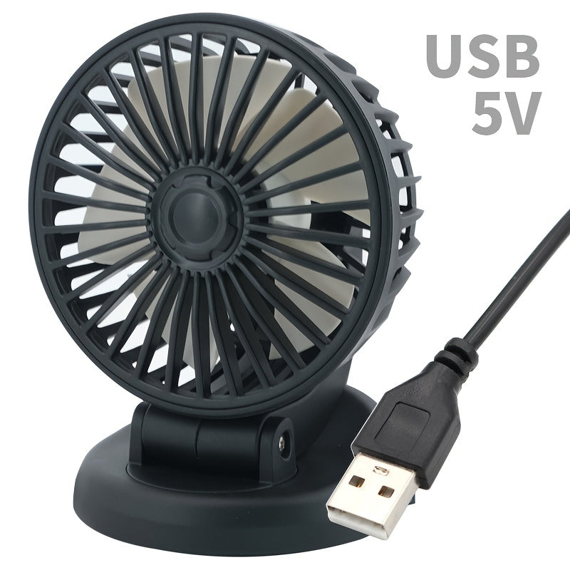 Yozgi USB interfeysli elektron ventilyator, 5 pichoqli, 5V USB sovutish qurilmasi, burchagini sozlash mumkin, noutbuklar bilan mos keladi.