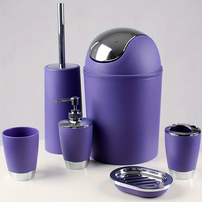 Juego de accesorios de baño de 6 piezas para decoración de baño y regalo de inauguración