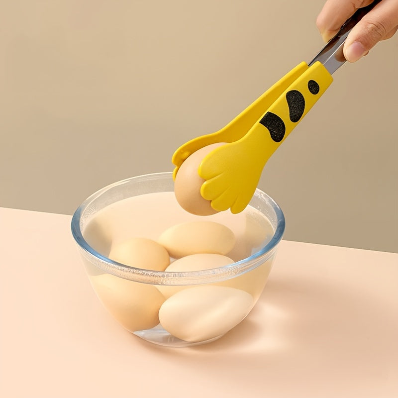Stainless Steel Cat Paw Shaped Kitchen Tongs for Cooking and Serving