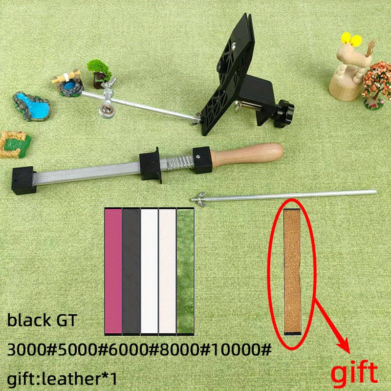 Kitchen Sharpener with Fixed or Adjustable Angles for Fast, Easy Sharpening