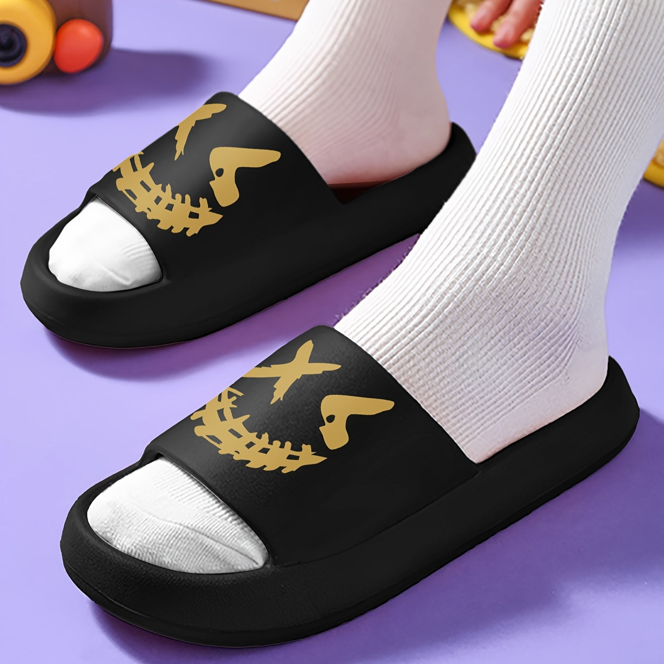 Open-Toe Boys Slippers All-Season Lightweight EVA Casual Indoor Outdoor