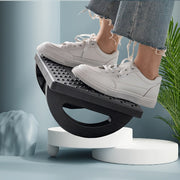 Taburete de pie de escritorio cuadrado de plástico ergonómico, plegable, otomán de oficina antideslizante