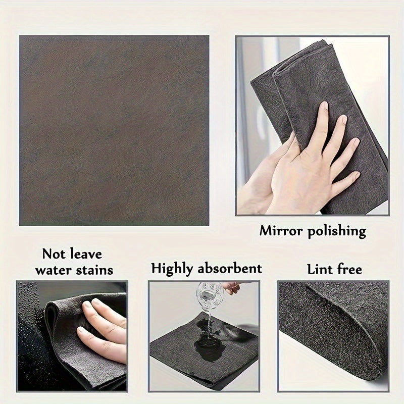 5 ta mikrotoʻqima shisha tozalash matosi toʻqimasiz, izsiz va tolasiz tozalash uchun toʻplam