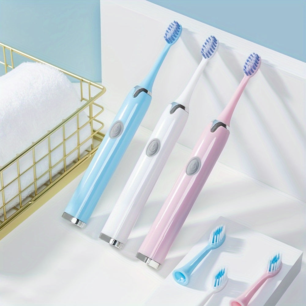 Electric Toothbrush for Adults with Soft Bristles, 6 Heads, Smart Technology