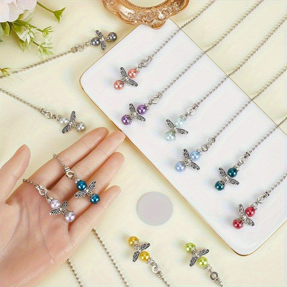 12pcs 32cm Angle Ceiling Fan Pull Chain Extender with Crystal Decoration