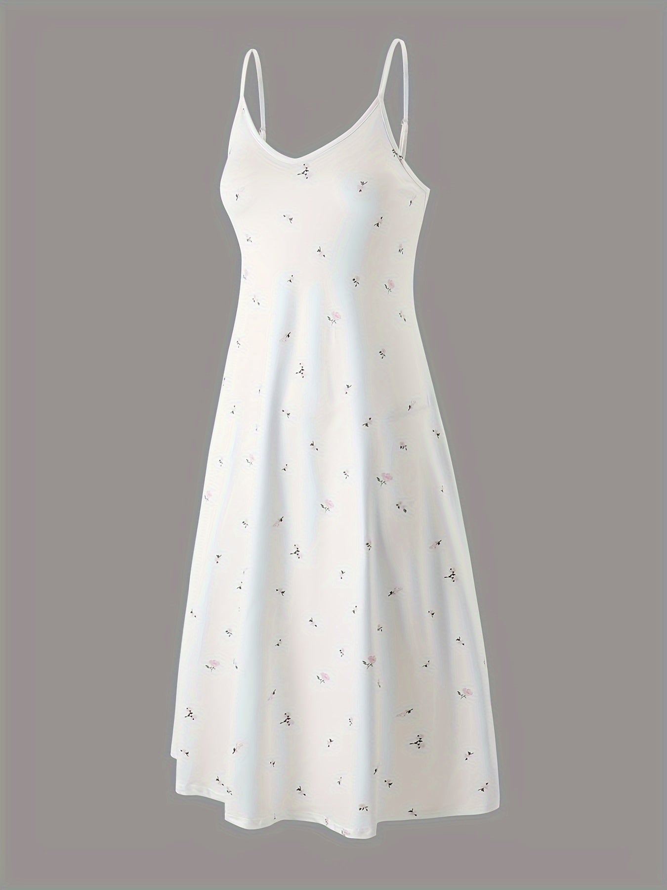 Plus Size Women's Off-Shoulder Sleep Dress Black White Star Print Lounge Nightgown