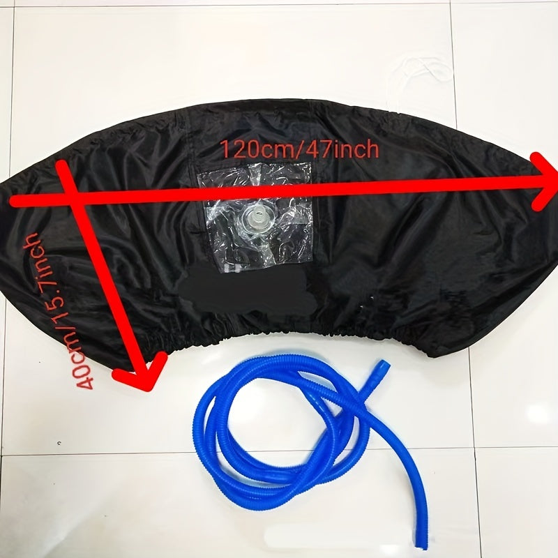 Air Conditioner Cover with Elastic Retractable Rope Polyester Easy Maintenance