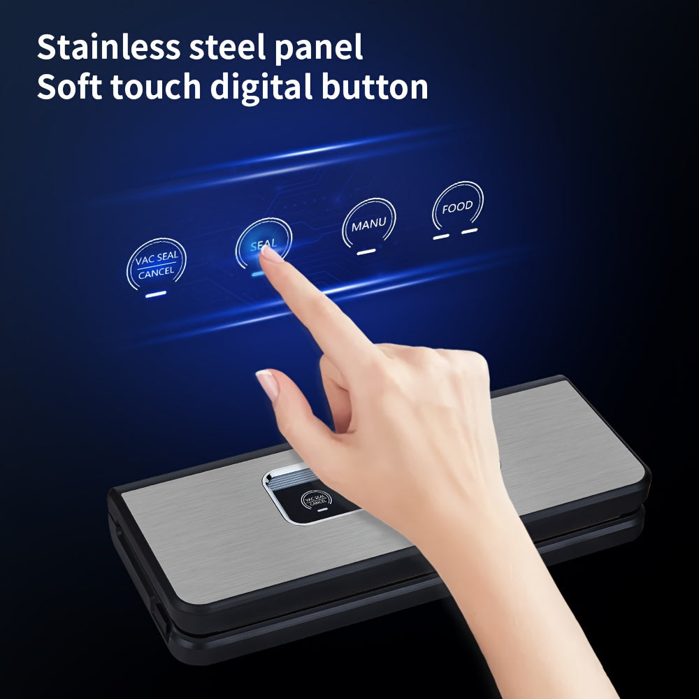 Vacuum Packing Machine seals food with 10 vacuum bags for wet dry storage