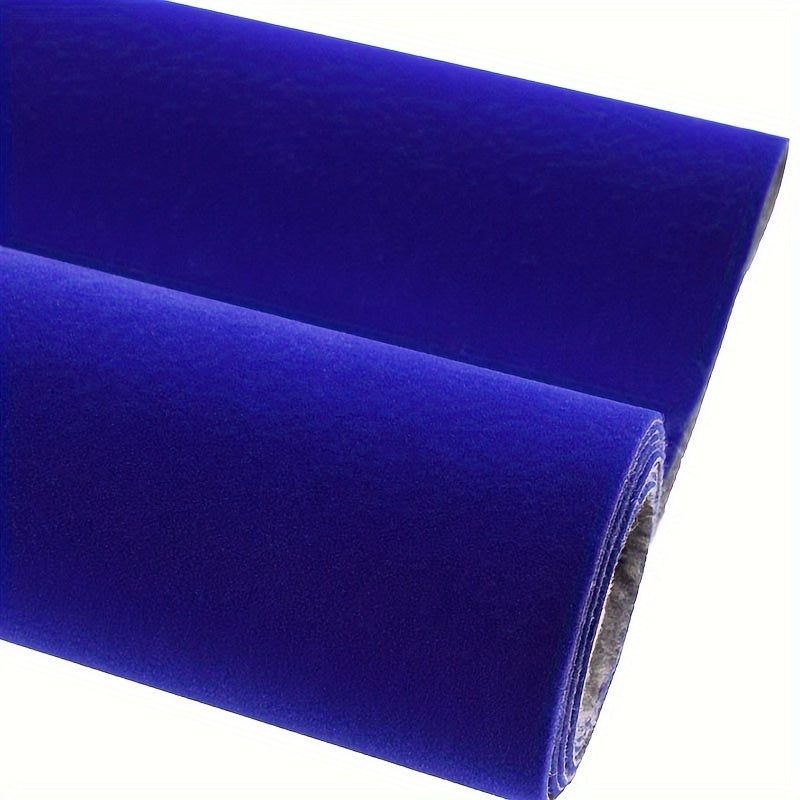 Self-Adhesive Velvet Felt Sticker Roll 1.2mm Black Red Gray Decorative Fabric for DIY Crafts Jewelry Boxes Car Interior