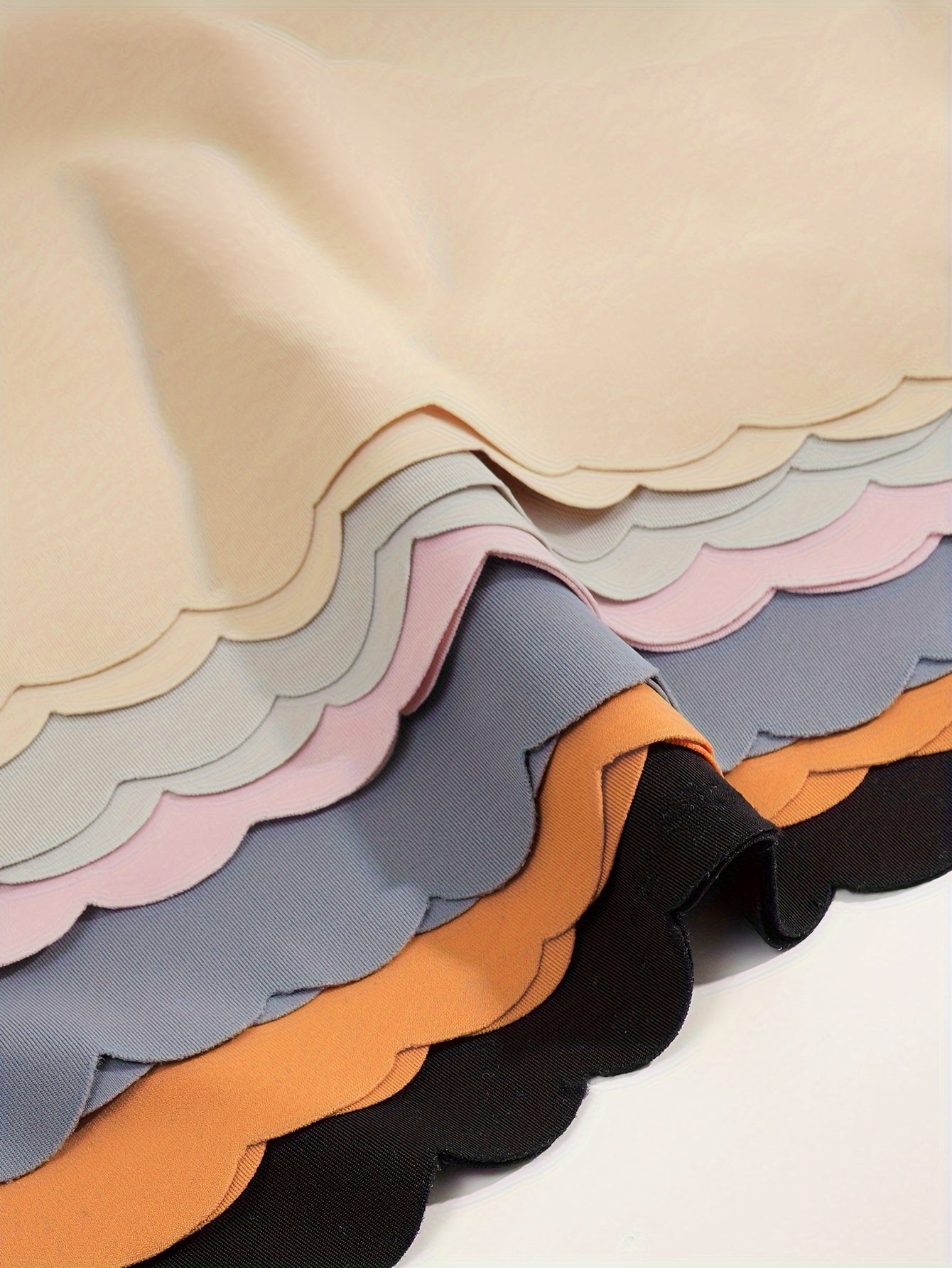 Women's Low-Rise Bikini Panties Set 6 Pack Polyamide Elastane Wave Edge Vibrant Colors