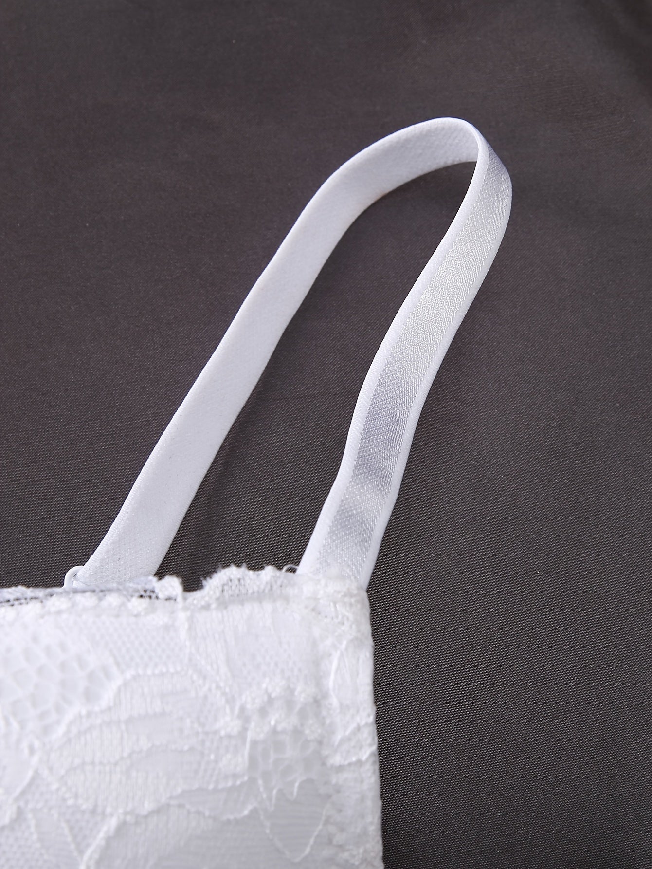 Set of 3 Lace Bras Black Beige White Breathable Underwire Non-Padded Knit Lingerie