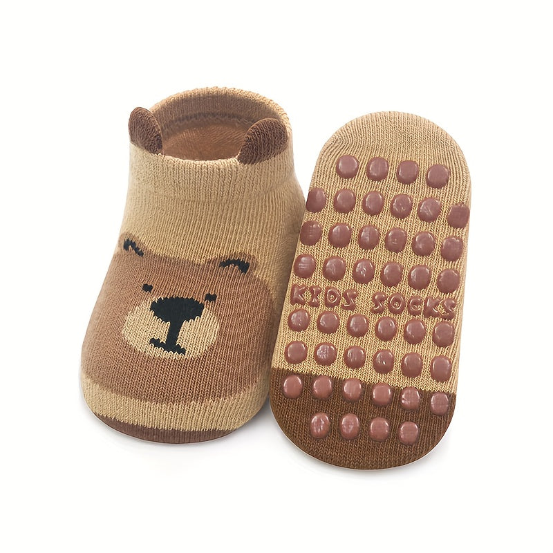 Baby Socks Non-Slip Cotton Infants Toddler 0-3 Years Knit Fabric Pack of 1