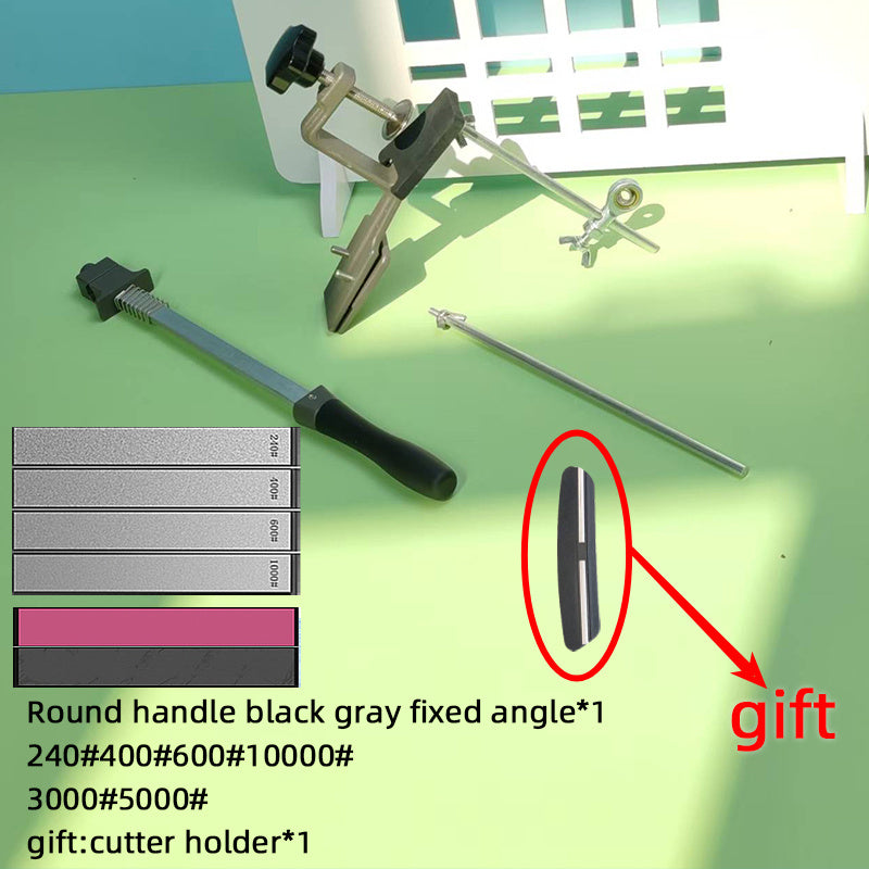 Qozon uchun qo'lda pichoq, qaychi va kesgichlar, qora va kulrang