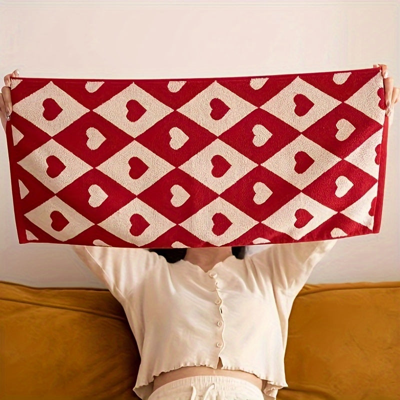 Double-Sided Cotton Jacquard Towel Absorbent Soft Non-Shedding 34x75 cm