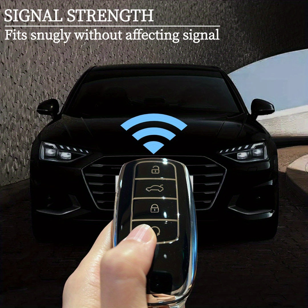 Universal TPU Car Remote Key Cover for 4 Buttons Durable Protector