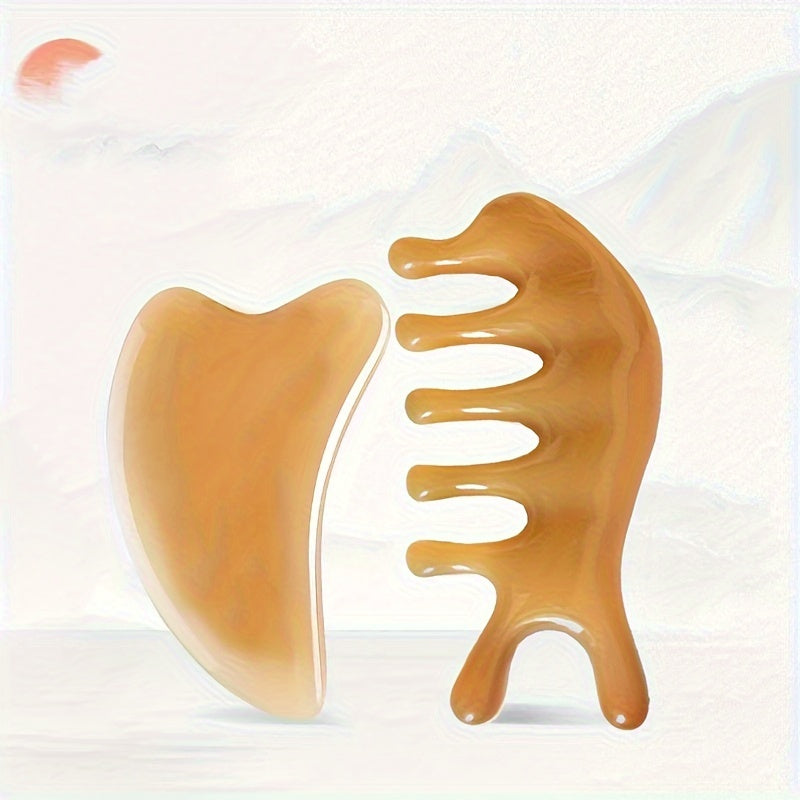 Set of 3 Full-Body and Face Massage Boards for Slimming, Meridian Dredging, Essential Oil, Skin and Muscle Relaxation