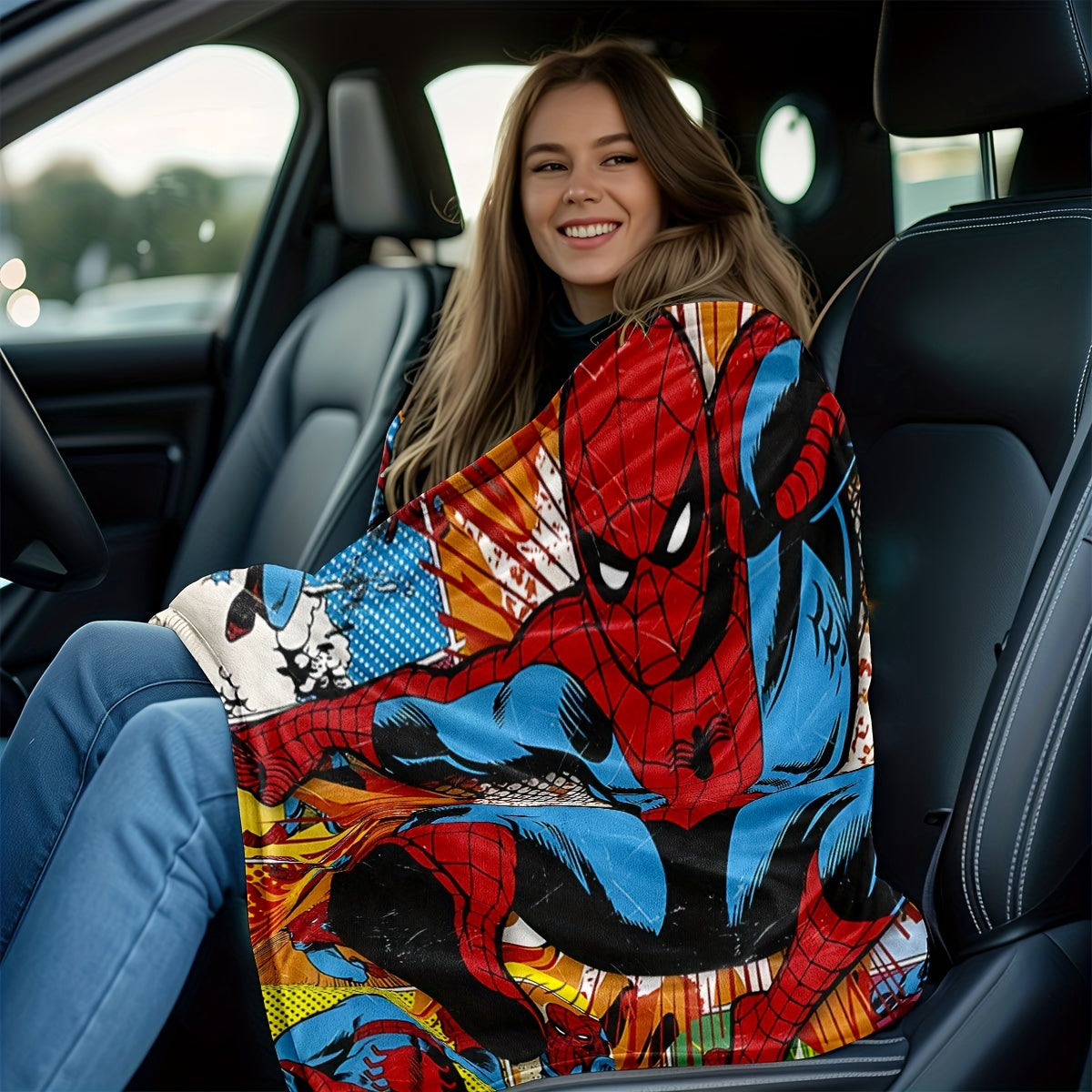 Spider-Man Hero Blanket Soft Versatile for Bed Couch Travel All Seasons