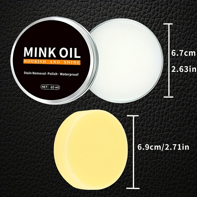 Leather Care Nourishing Cream 60G/2.11Oz for Leather Jackets Shoes Bags