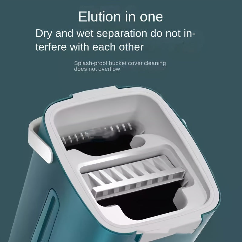 Qoʻlsiz Wringer va 4-qismli tekis mop bilan karnay uchun qopqoq