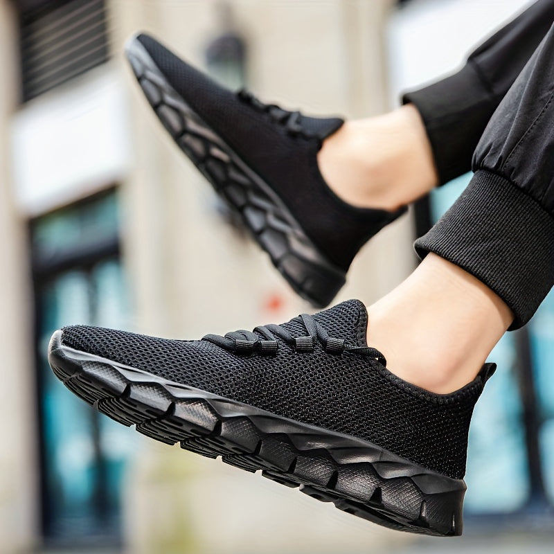 Men's Breathable Lightweight Mesh Slip-On Sneakers for Outdoor Activities